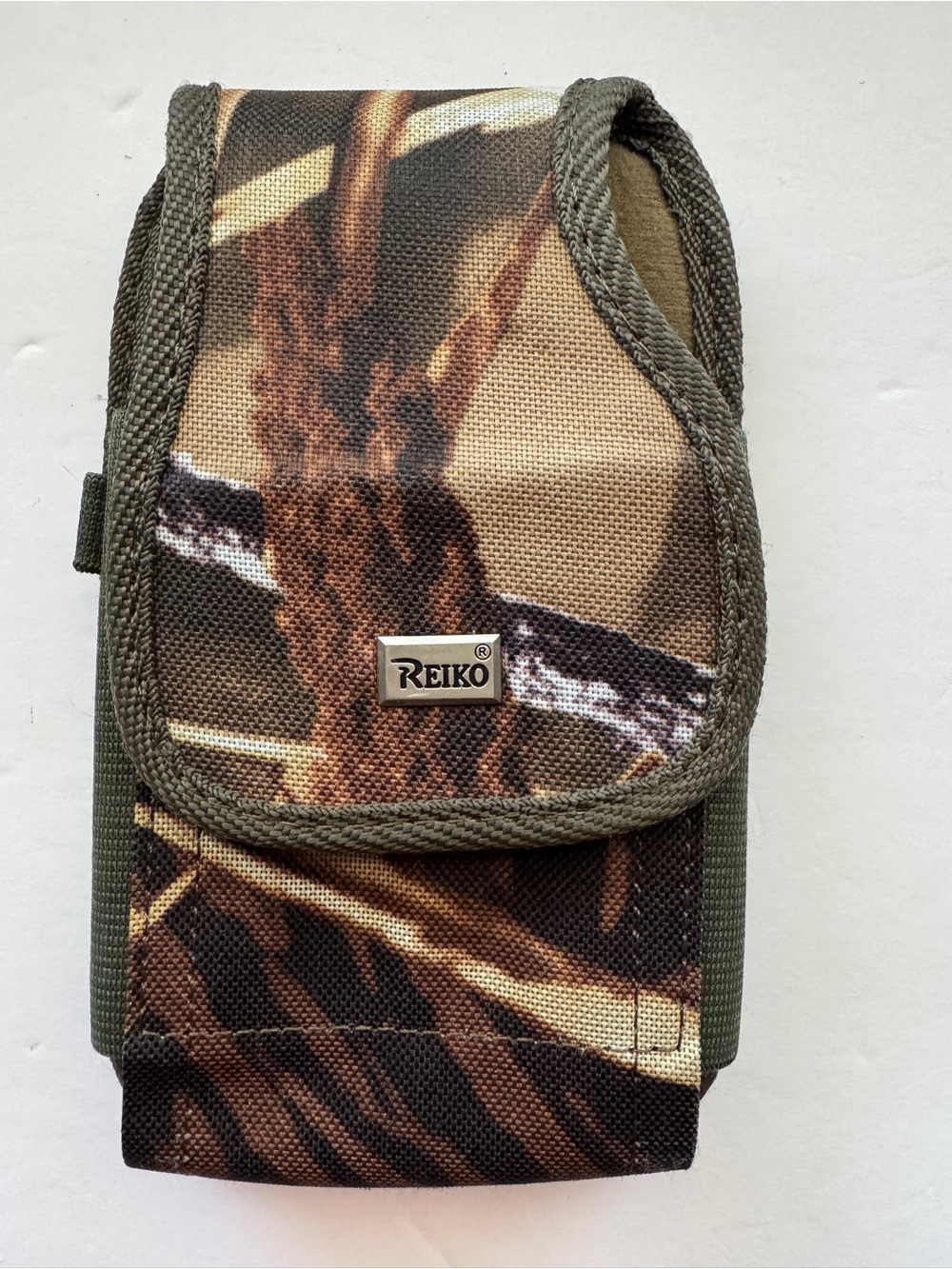 Reiko Camo Cell Phone Holster Belt Clip Pouch Nylon Case Mossy Oak Style Hunting